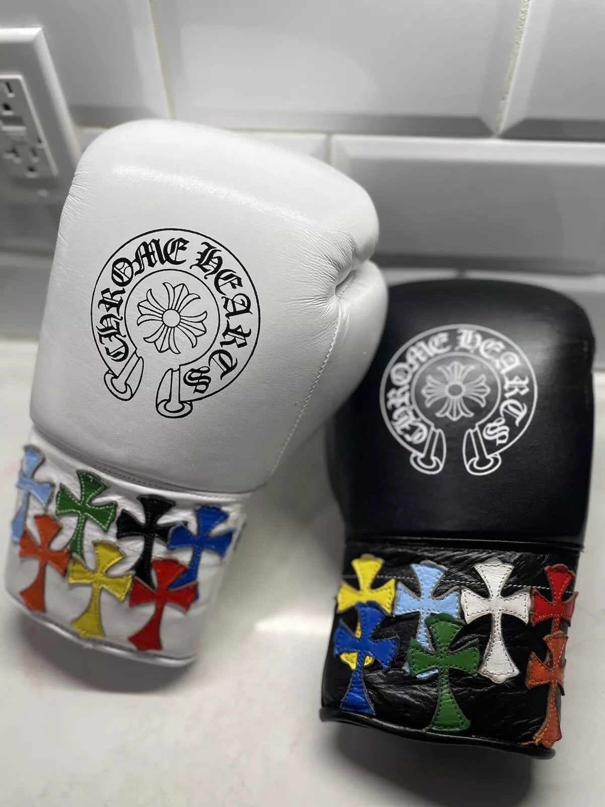Winning boxing gloves by GlovesMate USA,  WHITE & BLACK christmas gift for mens Thanksgiving gifts for him