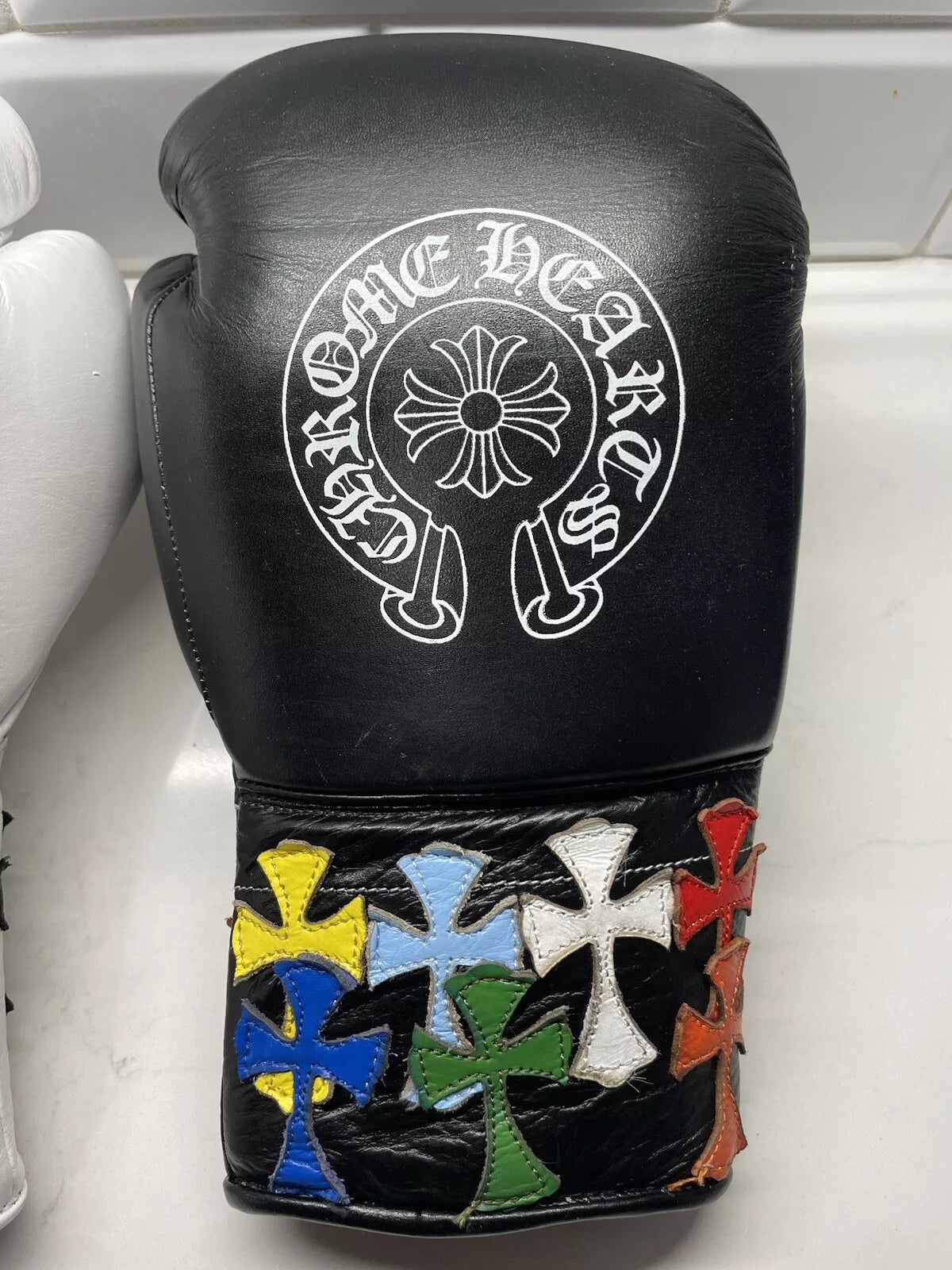 Winning boxing gloves by GlovesMate USA,  WHITE & BLACK christmas gift for mens Thanksgiving gifts for him - Image 4