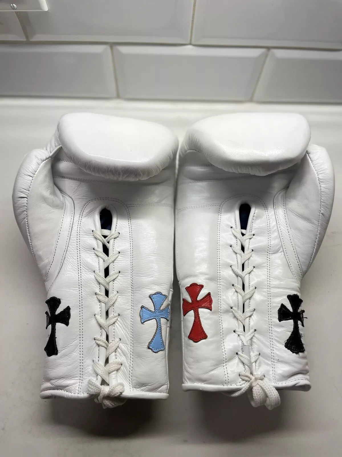Winning boxing gloves by GlovesMate USA,  white christmas gift for men Thanksgiving gifts for him - Image 3