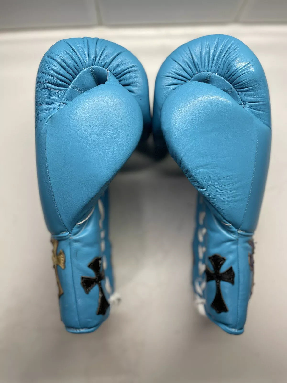 Winning boxing gloves by GlovesMate USA,  BLUE christmas gift for mens Thanksgiving gifts for him - Image 5